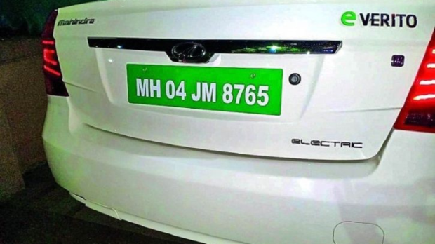 EV number plate