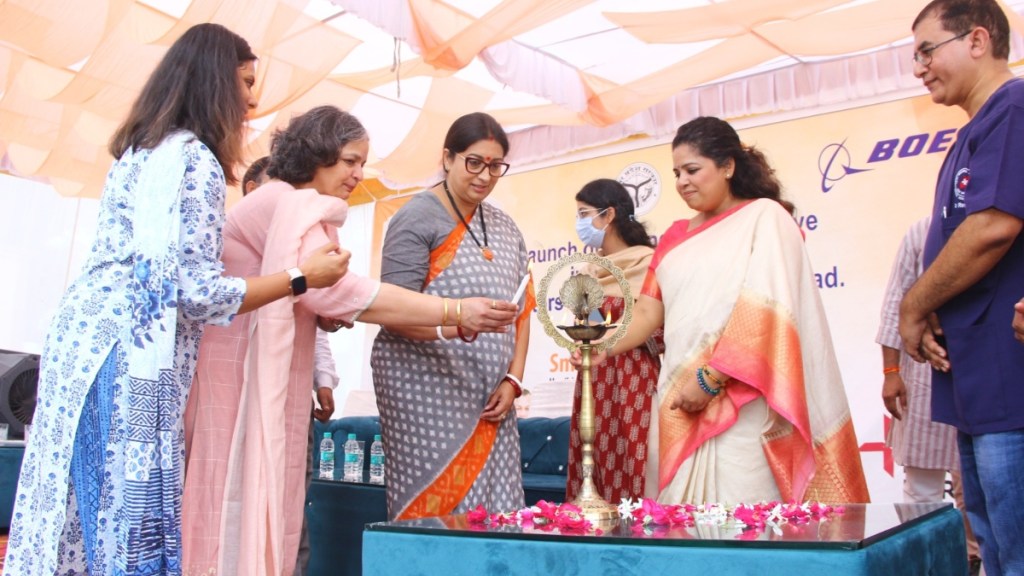 Smriti Irani unveils Room to Read India and Boeing Collaboration for literacy in Amethi