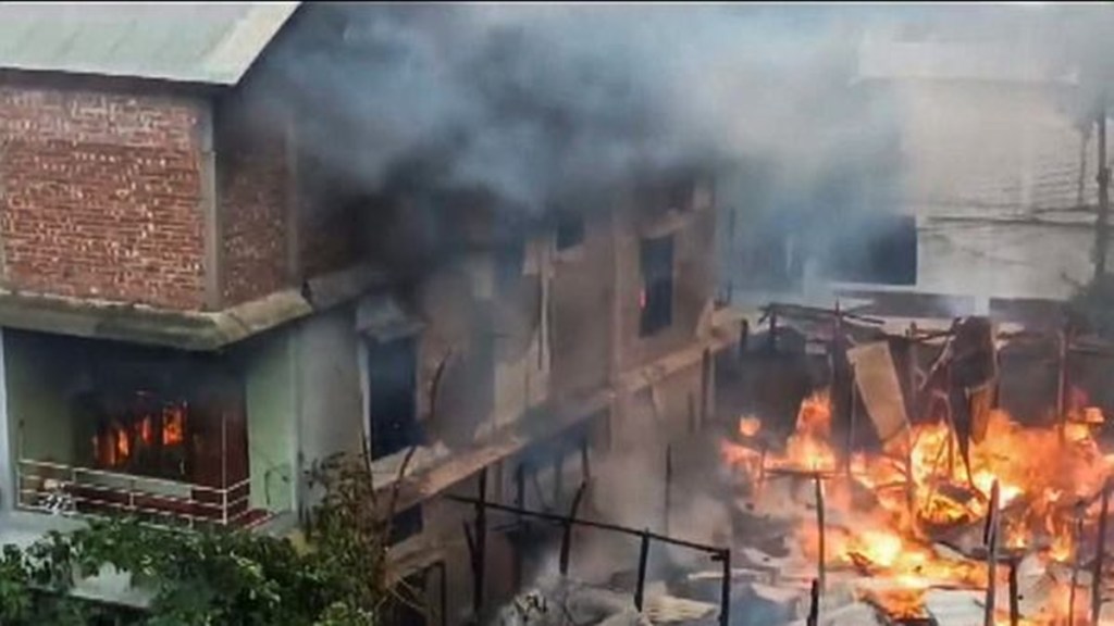 Manipur violence: Three houses set on fire, weapons snatched from security guard in Imphal