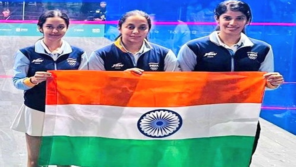 women squash team, indian women squash team, squash team, Joshna Chinappa, Anahat Singh, Tanvi Khanna,