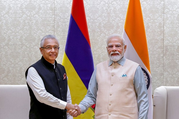PM Modi met the Prime Minister of Mauritius Pravind Kumar Jugnauth ahead of the Summit on Friday. The two leaders discussed cooperation in sectors like infrastructure, FinTech, culture etc. (PTI Photo)