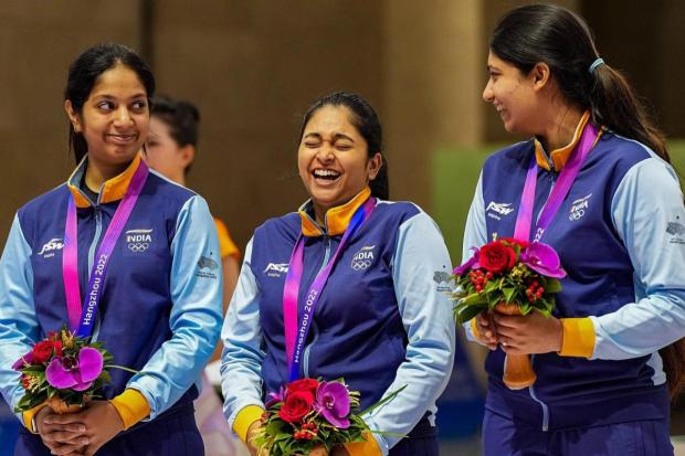 Additionally, Ramita and Mehuli qualified for the individual final, which ran concurrently with the team event. (Image/PTI)