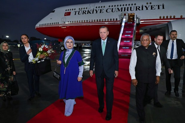 President of Turkey Recep Tayyip Erdogan has arrived in the national capital on Friday. PM Modi will do a pull-aside meeting with Erdogan later in the day. (PTI Photo)
