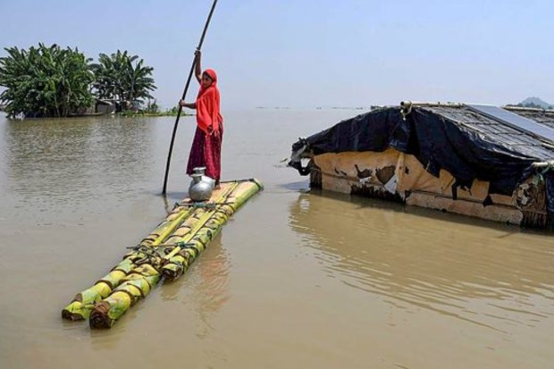 One person was washed away in the floodwaters in Golaghat district. (Image: PTI)