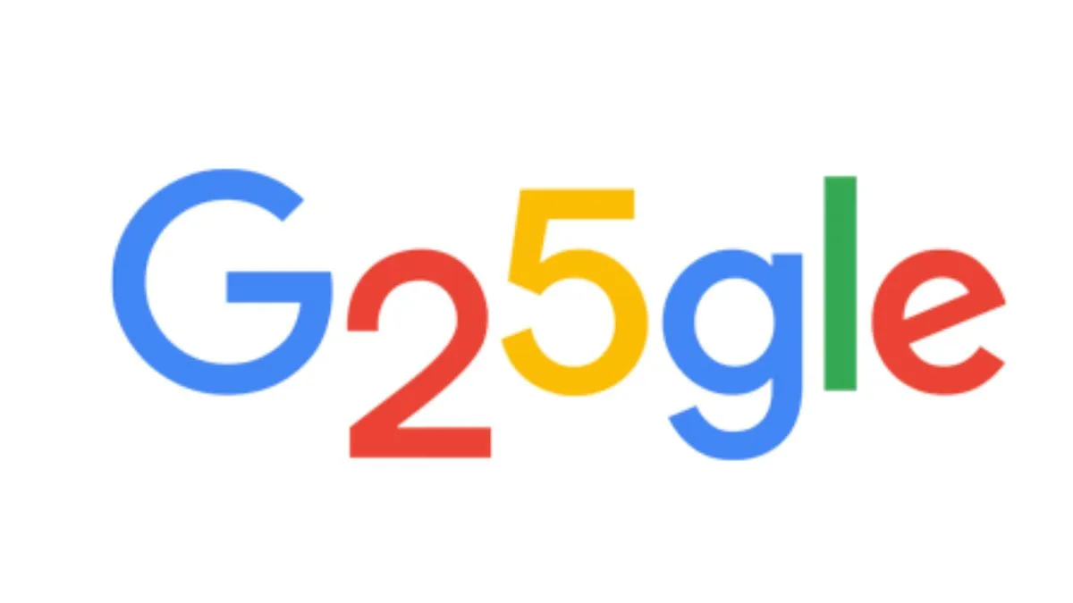 Google celebrates its 25th Birthday with quirky doodle and confetti