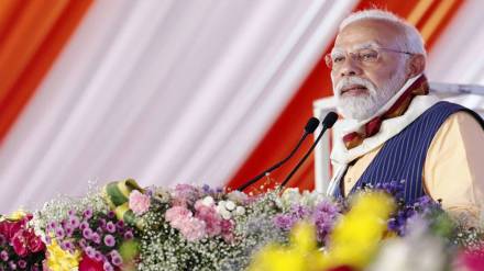 Modi addresses rally in Nizamabad