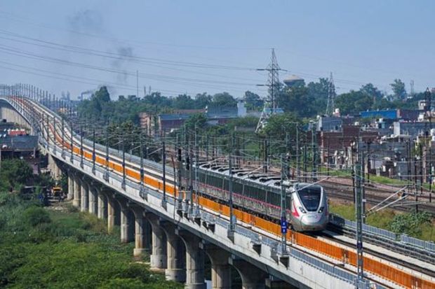Once fully completed, Delhi-Ghaziabad-Meerut RRTS Corridor will reduce travel time between Delhi and Meerut to a little less than an hour. (PTI Photo)