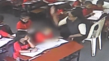 Surat teacher slaps KG student 35 times - VIDEO