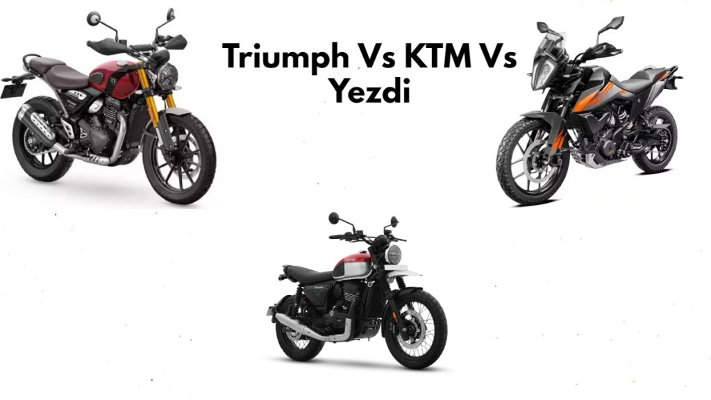 Triumph Scrambler 400 X comparo