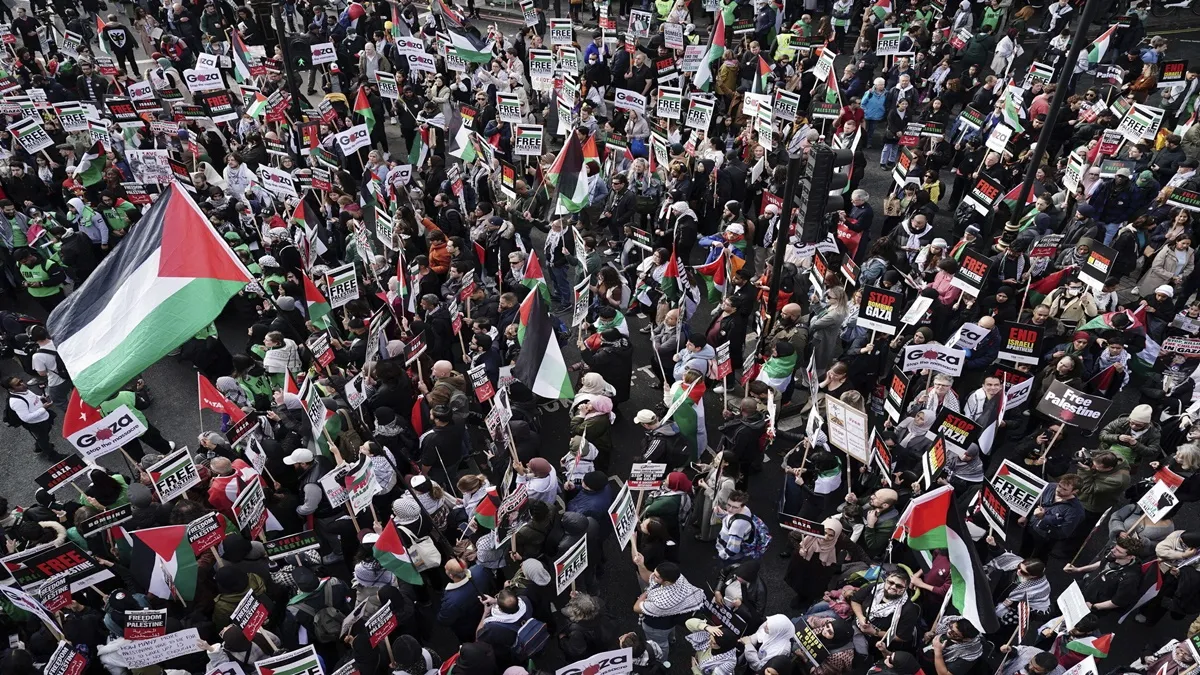 Israel-Hamas Conflict: Pro-Palestinian demonstrators call for Ceasefire