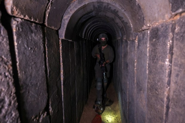 The living quarters, located at the end of the tunnel, had an air conditioner, kitchen, bathroom and pair of metal cots in a room fashioned from rusty white tile. They appeared to be out of use. (Reuters Photo)