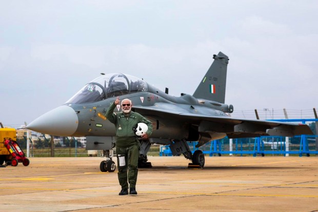 The delivery of these Tejas aircraft is scheduled to begin by February 2024, they said, asserting that the government has taken giant steps for increasing India's defence preparedness and indigenisation, which includes Tejas fighter aircraft. (PTI photo)