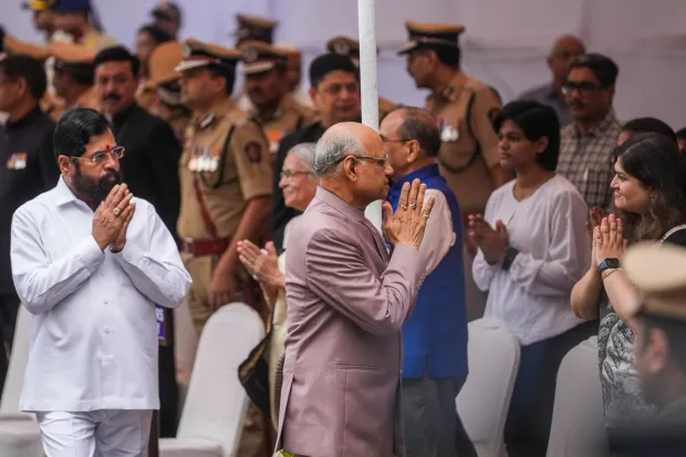 Family members of the policemen, who lost their lives during the November 2008 attacks, also paid tributes to the martyrs.The governor met the family members of those who died in the attacks. (PTI Photo)