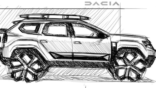 Renault Duster sketch side