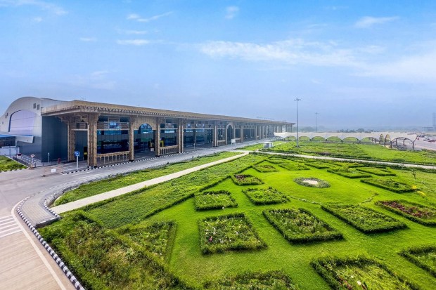 PM Modi also inaugurated the new terminal building of Surat airport, which can handle up to 3,000 passengers per hour and 55 lakh passengers per year. (PTI Photo)
