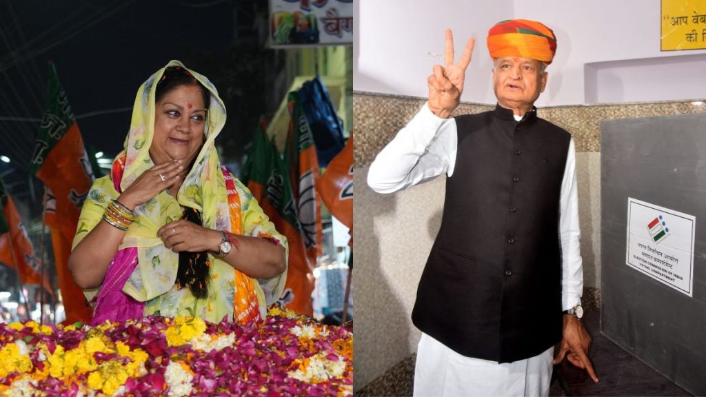 Rajasthan Election Results 2023: Vasundhara Raje gives tough competition to Ashok Gehlot