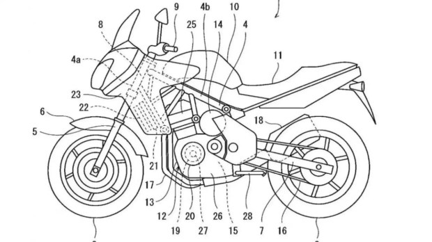 Kawasaki Versys hybrid patent