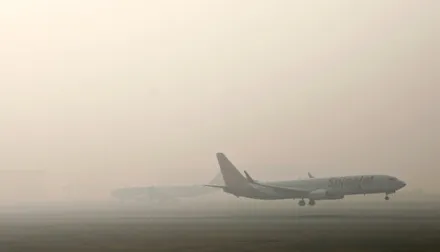 The atmospheric conditions have led to reduced visibility (Image/NYT)