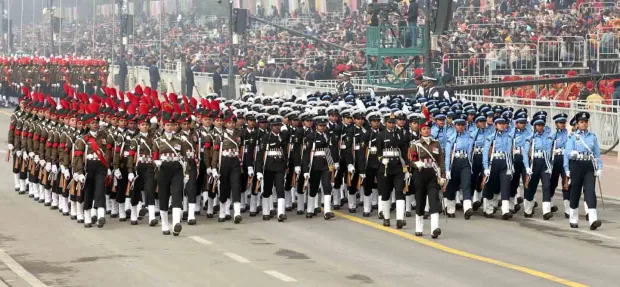 Glimpses of Full Dress Rehearsal of Republic Day Parade at Kartavya Path. (Ministry of Defence)