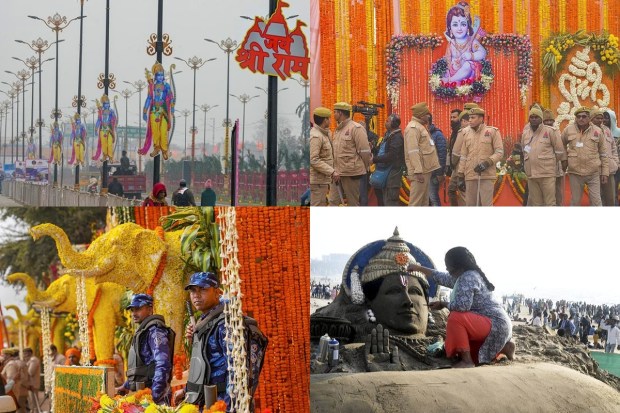 As the Pran Pratishtha ceremony approaches in Ayodhya, the entire city is immersed in a fervor of religious spirit. Scheduled for January 22, the ceremony will witness Prime Minister Narendra Modi conducting rituals to mark the 'Pran Pratishtha.' Guiding the main rituals will be a team of priests led by Lakshmikant Dixit. Invitations have been extended to various celebrities and prominent personalities, adding to the anticipation surrounding the event. Let's delve into the ongoing preparations for this auspicious occasion.