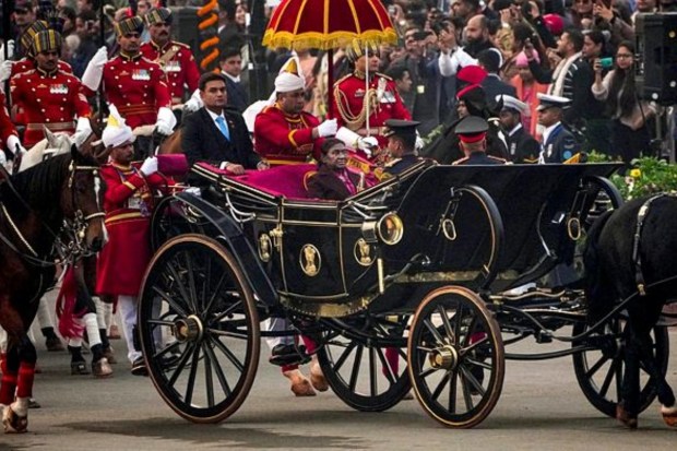 President Murmu arrived at the venue in the traditional 'buggy'. (Image: PTI)