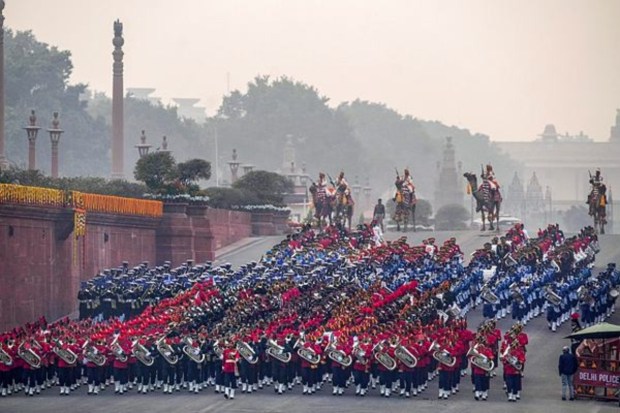 The event was also saw Vice President Jagdeep Dhankhar, Defence Minister Rajnath Singh and other union ministers in attendance. (Image: PTI)