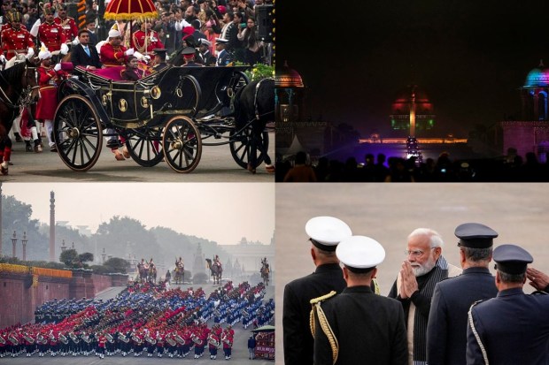 The air in Delhi danced to the tunes of the military bands today as the Beating Retreat was underway at Vijay Chowk. This grand event marks the culmination of the Republic Day celebrations. Last week, India celebrated its 75th Republic Day. French President Emmanuel macron was the Chief Guest for the event. Today's event was attended by President Droupadi Murmu, Prime Minister Narendra Modi, along with Chief of Defence Staff Gen Anil Chauhan, the three service chiefs - Gen Manoj Pande, Air Chief Marshal V R Chaudhari and Admiral R Hari Kumar.Take a look at the images from this melodious event.