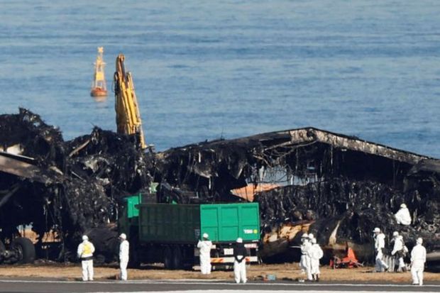 An official from the Japan Transport Safety Board (JTSB) said the plane's flight data recorder had been collected earlier this week but that the cockpit voice recorder had still not been retrieved. (Photo: Reuters)
