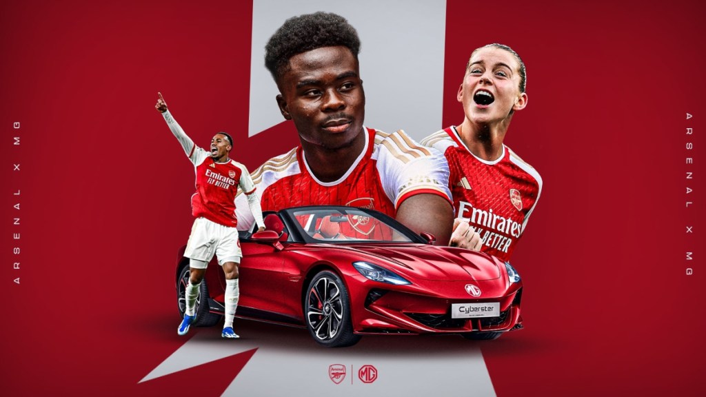 MG Motors UK and Arsenal alliance