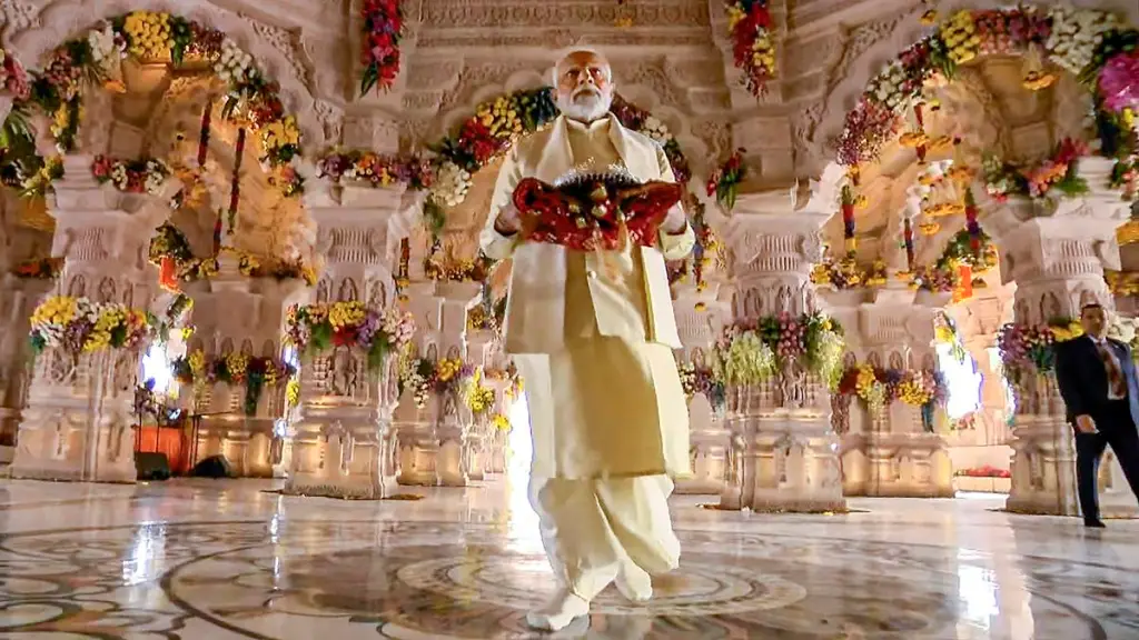 Modi inaugurates Ram Mandir in Ayodhya