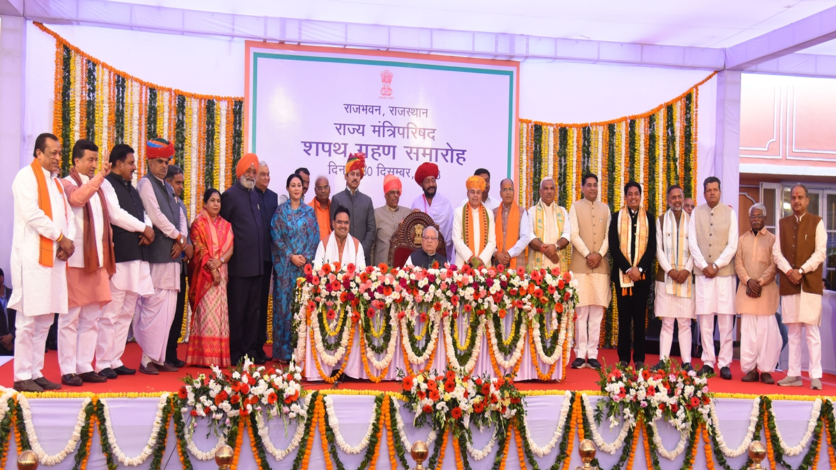 Rajasthan portfolio allocation CM Sharma keeps Home, 8 other