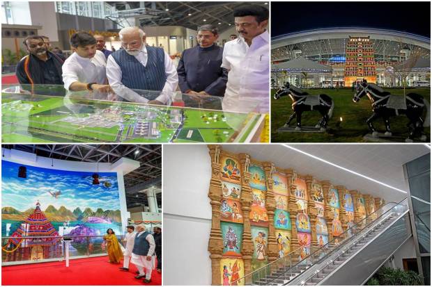 Prime Minister Narendra Modi on Tuesday inaugurated the new terminal building of Tiruchirappalli airport. The improved infrastructure promises convenience and comfort for travelers while enhancing the airport experience!The new building of the airport is constructed at a cost of Rs 1112 crores and can handle 44.5 lakh passengers annually by 2032-33!The new terminal building has 60 check-in counters. It also has five baggage claim belts and many amenities for accessibility compliance...a game-changer for connectivity!PM Modi also undertook a walkthrough of the new terminal building. Minister of Civil Aviation Jyotiraditya Scindia was also present during the inaugural function in Tiruchirappalli, Tamil Nadu.Here are some photos. Have a look: