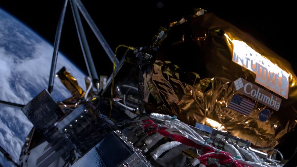 Intuitive Machines successfully transmitted its first IM-1 mission images to Earth