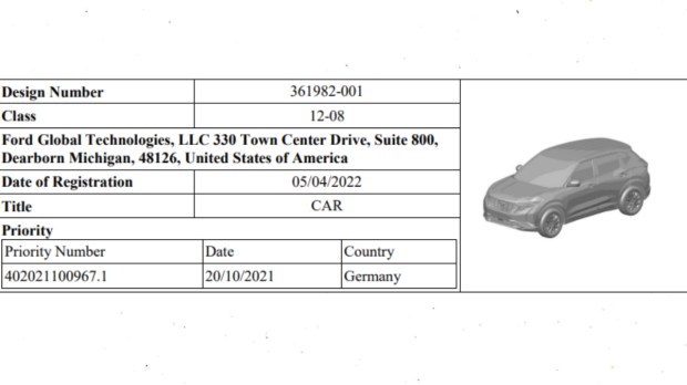 Ford C-SUV patent