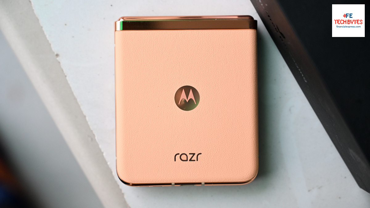 The Motorola Razr Plus is now available in a vibrant Peach Fuzz option