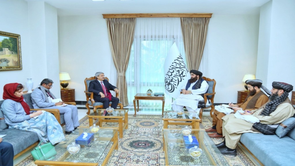 the MEA Joint Secretary of India called on Afghanistan Foreign Minister Mawlawi Amir Khan Muttaqi. (Image: X)