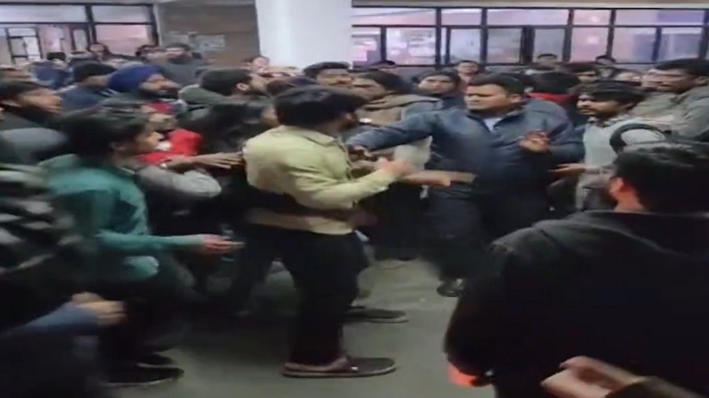 JNU student groups clash over poll committee selection, 3 injured | Video