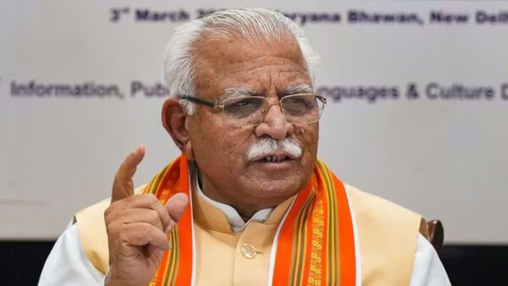 Manohar Khattar PTI