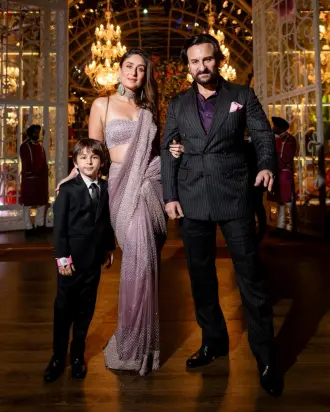 Kareena Kapoor and Saif Ali Khan brought a regal flair to the kickoff of Anant Ambani and Radhika Merchant's pre-wedding celebrations on Day 1. (Photo Credit: PR Handout)