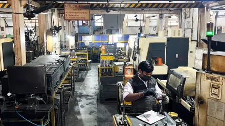 India's manufacturing sector growth climbed to a five-month high in February (Image/Reuters)