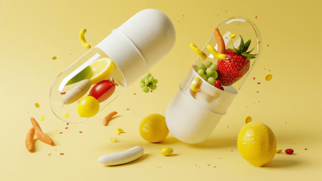 Brands such as Plix, Oziva, HK Vitals, Muscleblaze, Bold Care, and POD Nutrition offer a range of supplements including protein powders, weight loss drinks, multivitamin capsules or tablets, sexual wellness supplements, and protein bars, among others.