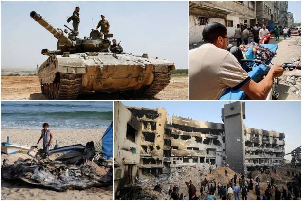 The ongoing Hamas-Israel war has shaken the entire world. Israeli tanks moved to the edge of a crowded district in the heart of Rafah.The area witnessed one of the most intense nights of bombardment of the southern Gaza city since Israel launched its attack there this month.More than 35,500 Palestinians have been killed in the Gaza offensive since October 7, 2023 (when the battle started).Israel's attack on Rafah has set hundreds of thousands of people fleeing.Israel claims that it has no option but to raid the city to root out the last battalions of Hamas fighters it believes are hiding there. Here are some photos from the Hamas-Israel war. Have a look: