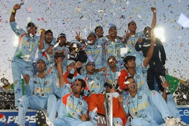 The second time these arch-rivals met was in the same year (2007) in Johannesburg for the finals. The Men in Blue yet again emerged as winners by five runs (Photo: BCCI)