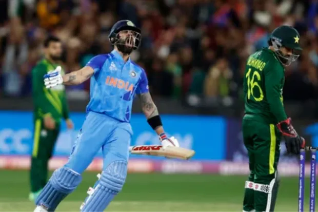 Last year, the 2022 World Cup in Melbourne was one of the best games the arch-rivals have played in the T20 World Cup. Virat Kohli delivered an unforgettable inning that led to India’s six-wicket win. (Photo: ICC)