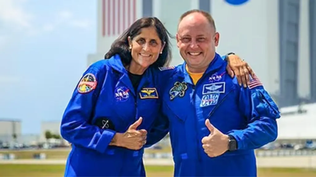 Astronauts Sunita Williams and Butch Wilmore ahead of an inaugural crewed test flight of Boeing's Starliner spacecraft