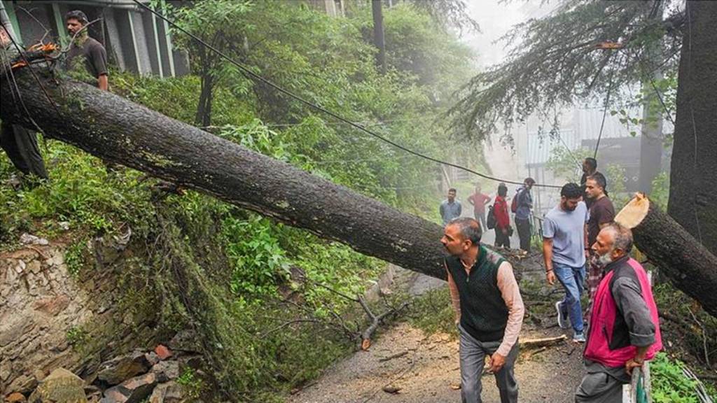 Heavy rainfall in Himachal Pradesh