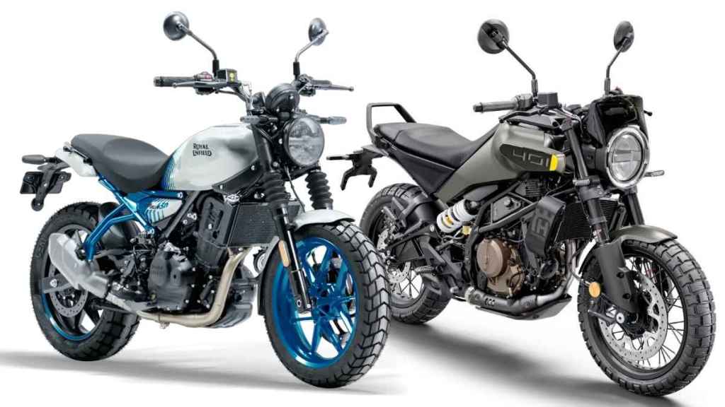 royal enfield guerrilla 450 vs husqvarna svartpilen