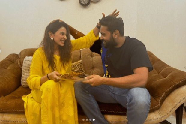 After being married to Jackky Bhagnani, Rakul Preet Singh is celebrating her first Rakhi. She also posted a number of pictures with her brother along with a funny remark. 
