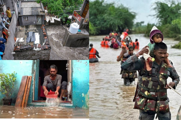 Over 35 people have died in Gujarat due to rainfall in the last three days. The ongoing downpour has caused Dwarka and Vadodara to resemble floods. Gujarat Chief Minister Bhupendra Patel and Prime Minister Narendra Modi discussed the situation and possible relief efforts. At the Gujarat government's request, the Indian Army has also sent out six columns to assist with the rescue effort. As of now, 17,800 people have been evacuated. (PTI Photos)