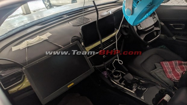 Tata Harrier EV interiors spied